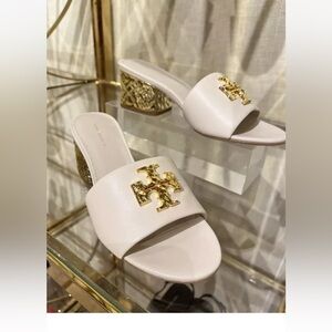 TORY BURCH EVERLY LEATHER BLOCK 45MM SLIP ON SANDAL